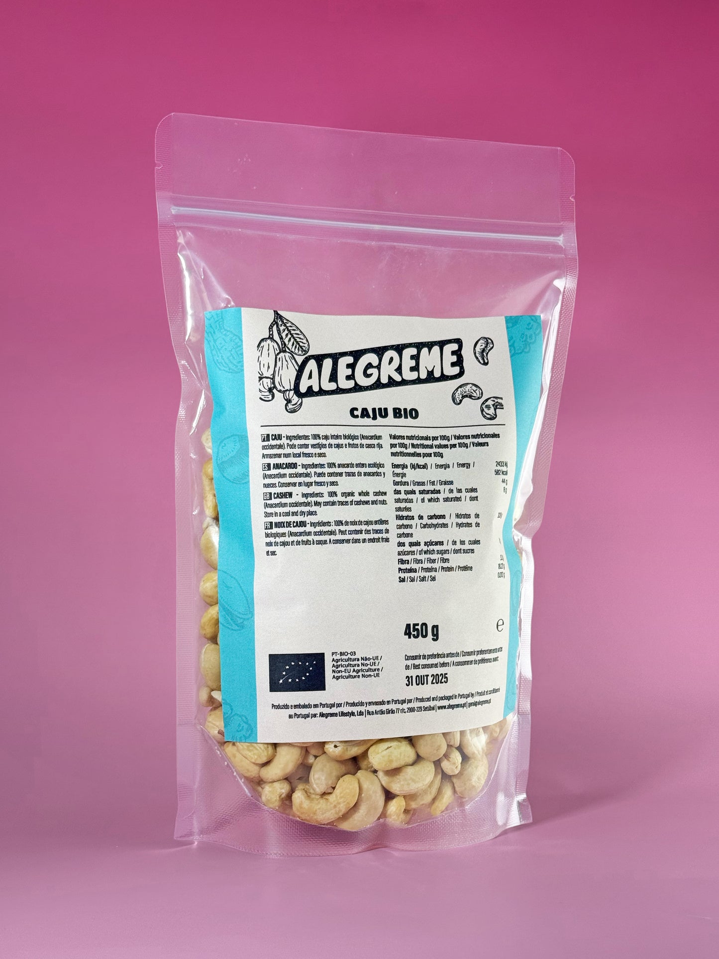 Organic cashew (450g)