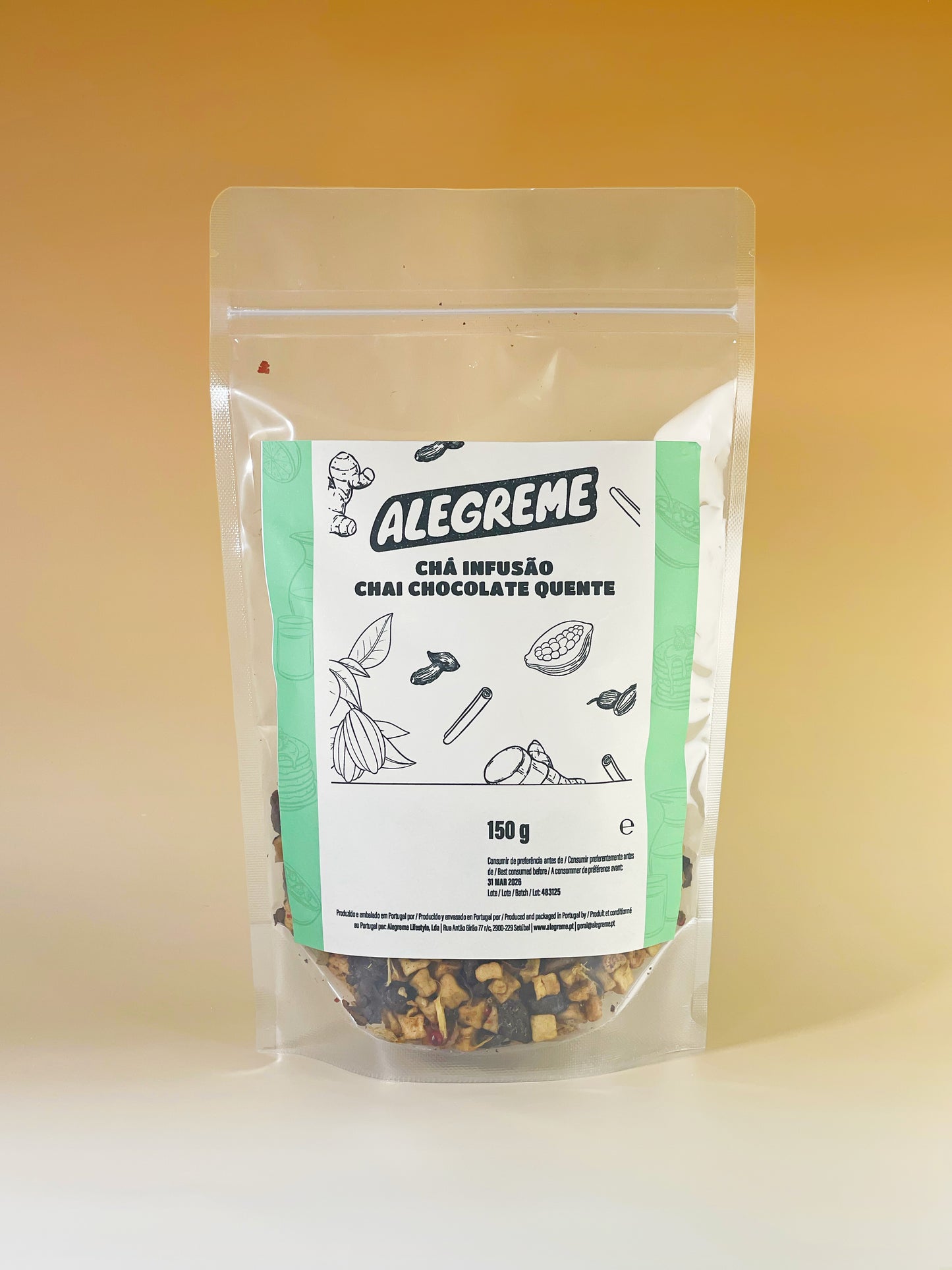 Té Chai de Chocolate Caliente Orgánico (150 g)