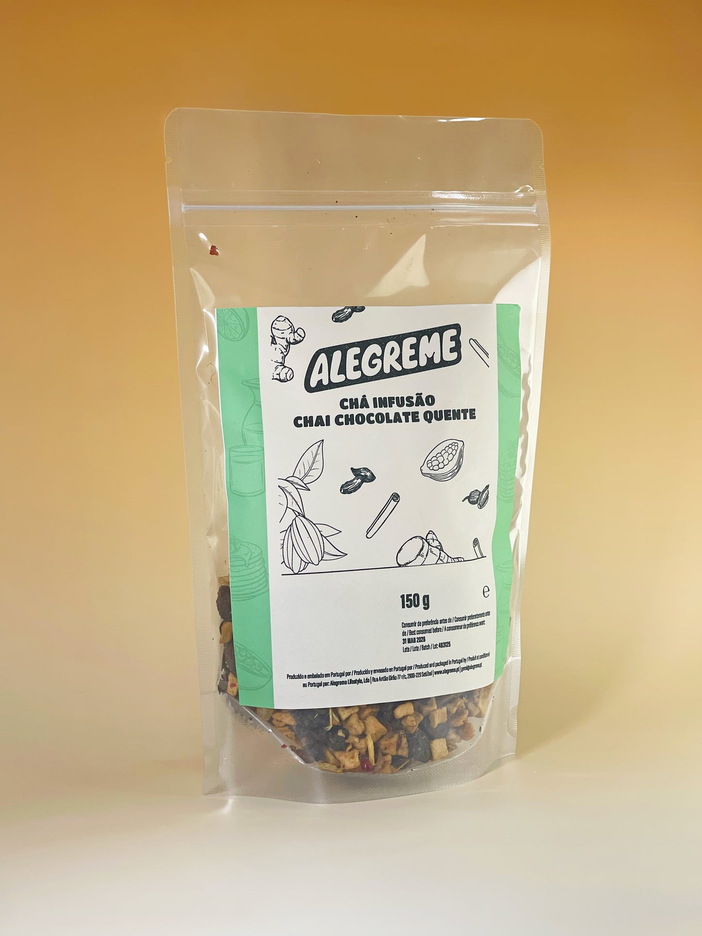 Té Chai de Chocolate Caliente Orgánico (150 g)