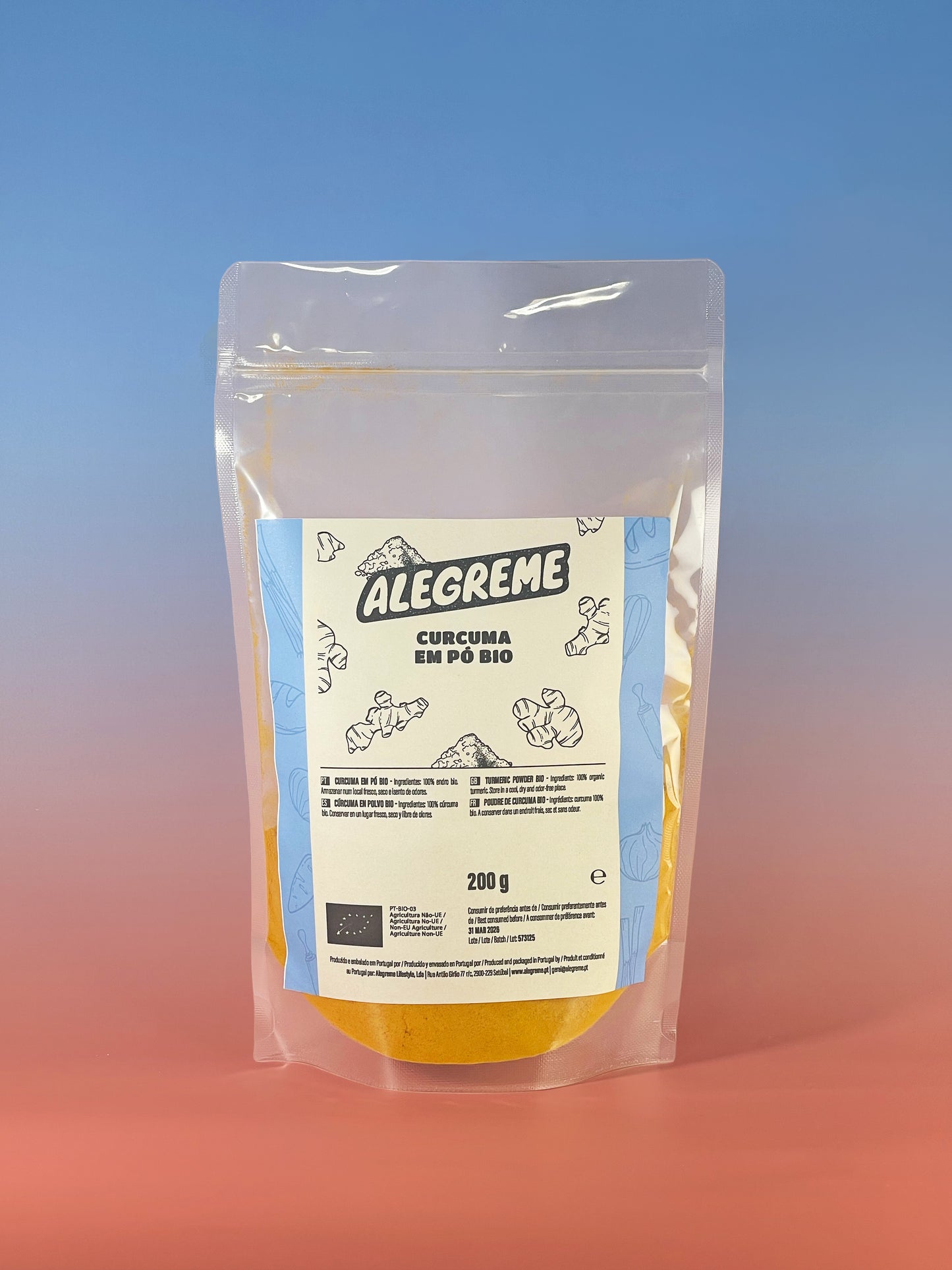 Cúrcuma en polvo orgánica (200g)