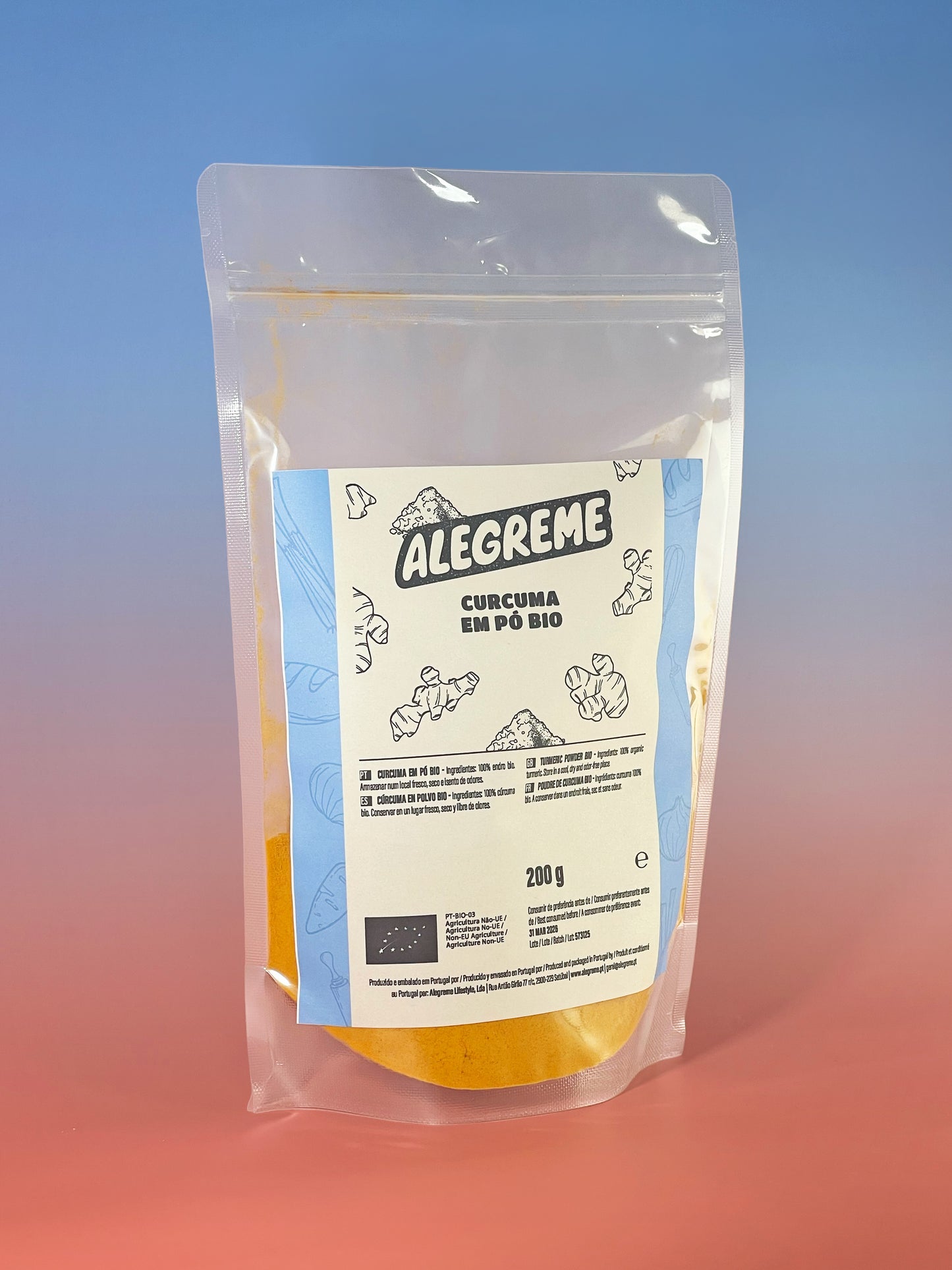 Cúrcuma en polvo orgánica (200g)