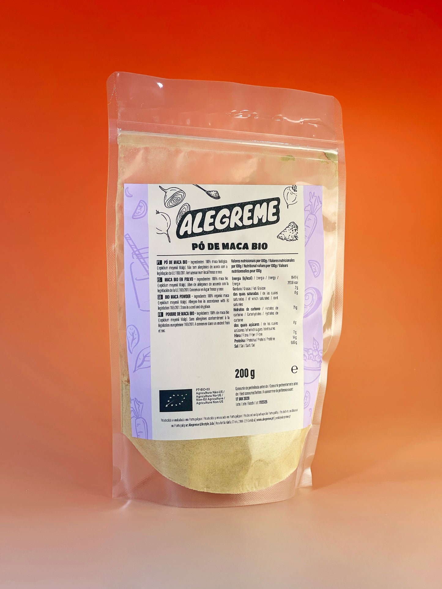 Pó de maca bio (200g)