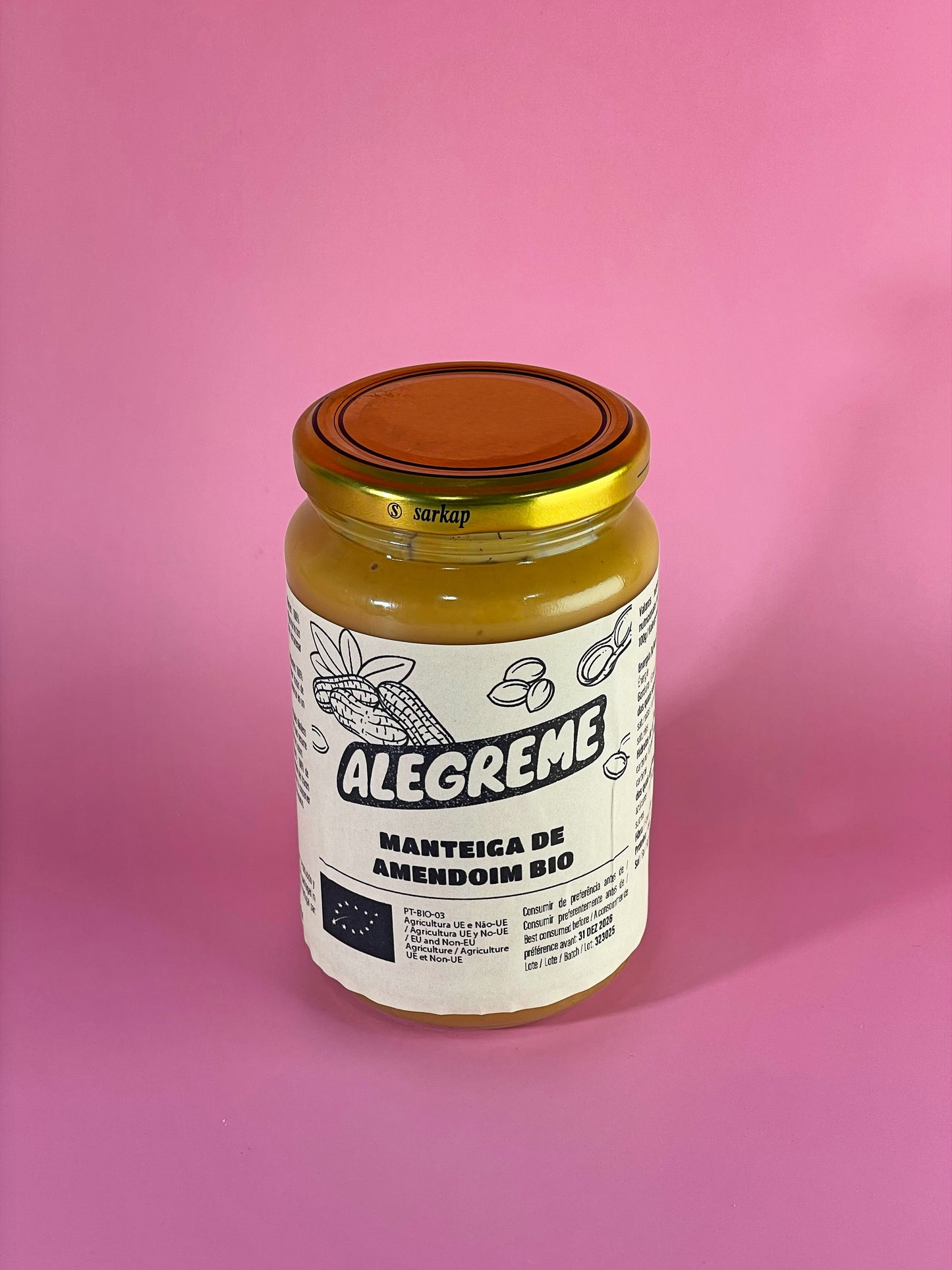 Mantequilla de cacahuete orgánica (350 g)