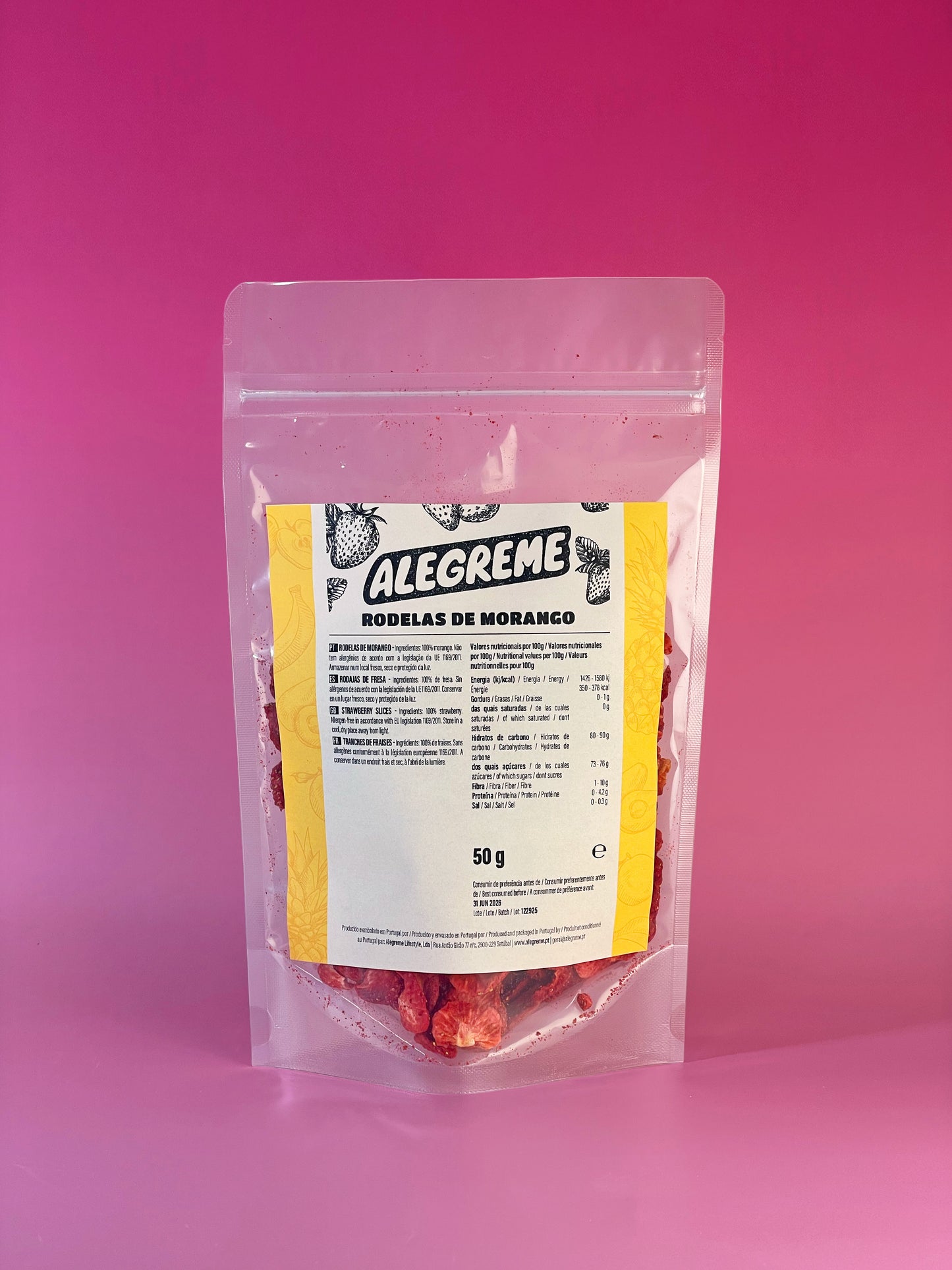 Rodelas de Morango (50g)