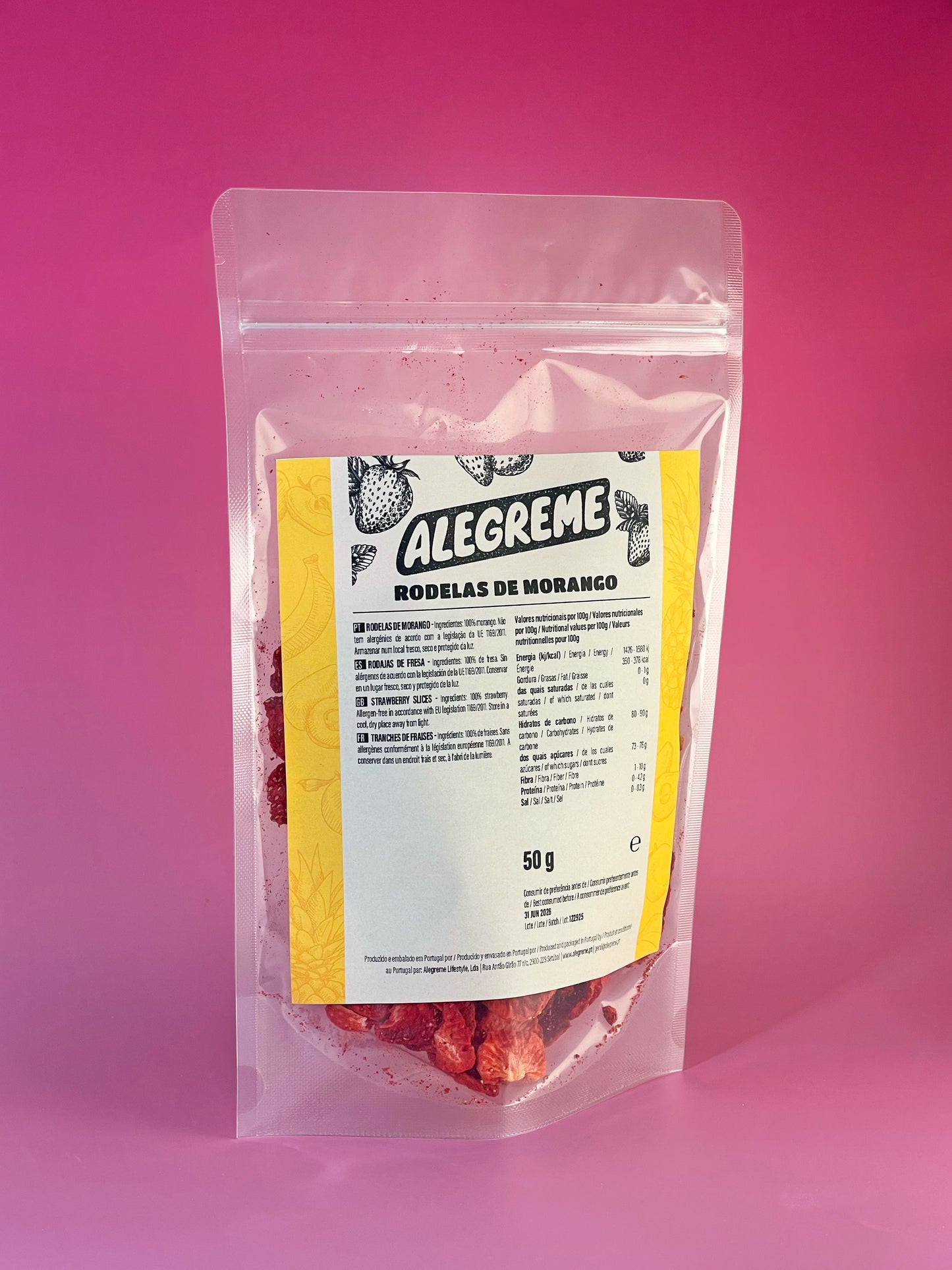 Rodelas de Morango (50g)