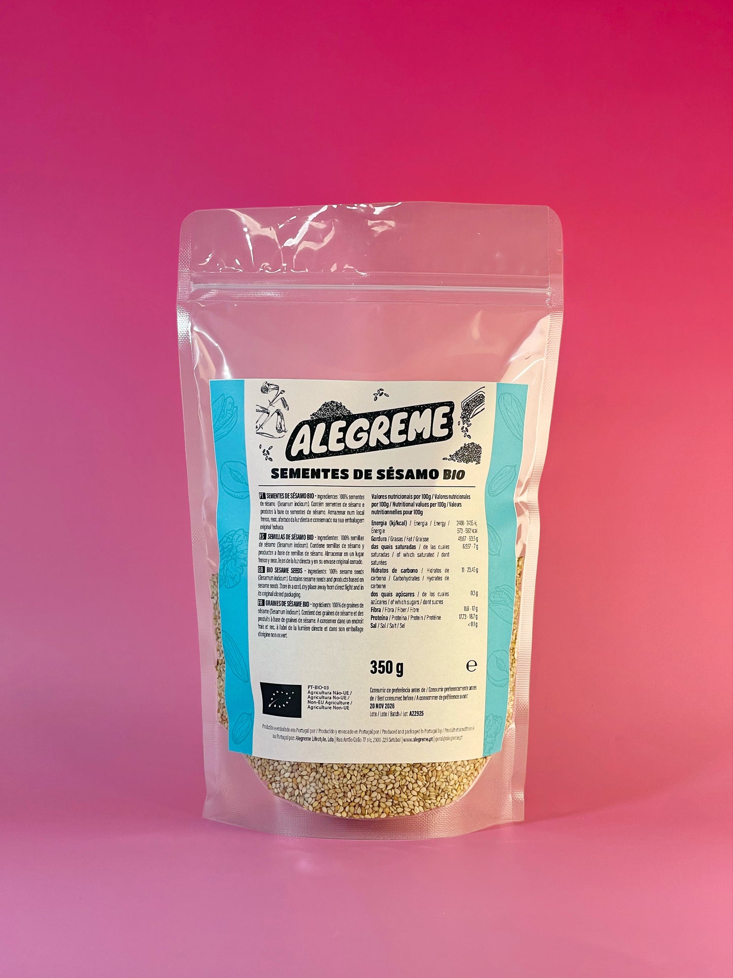 Sementes de sésamo bio (350g)