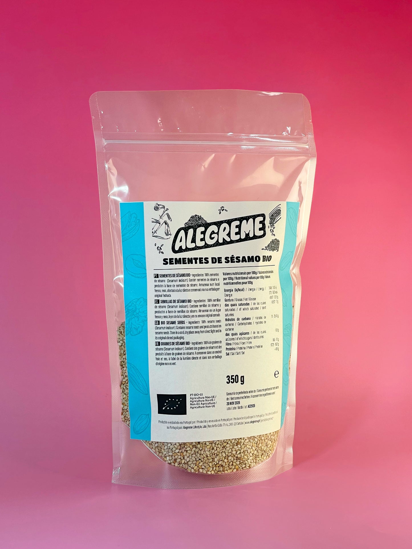 Sementes de sésamo bio (350g)