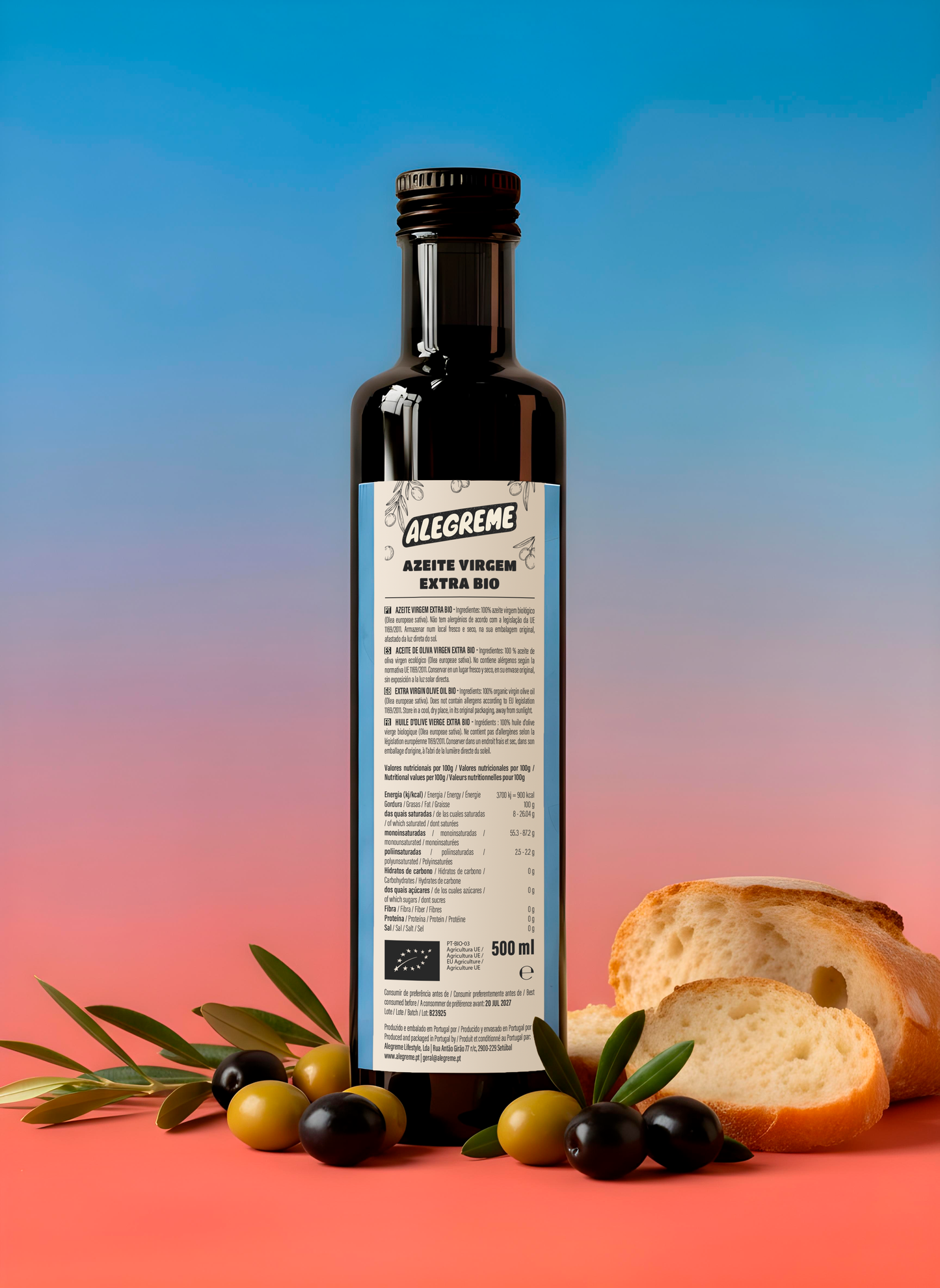 Azeite Virgem Extra bio (500ml)
