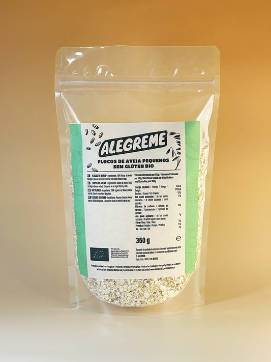 Flocos de aveia pequenos sem glúten bio (350g)