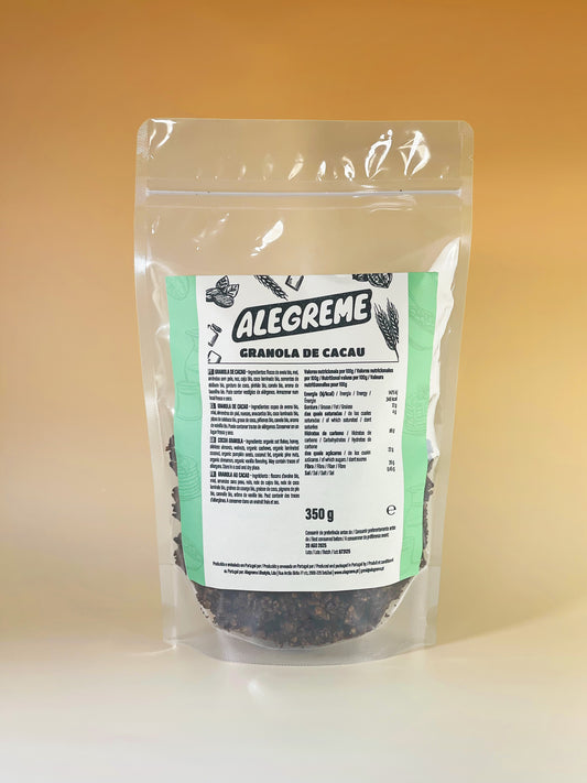 Granola de cacau caseira (350g)