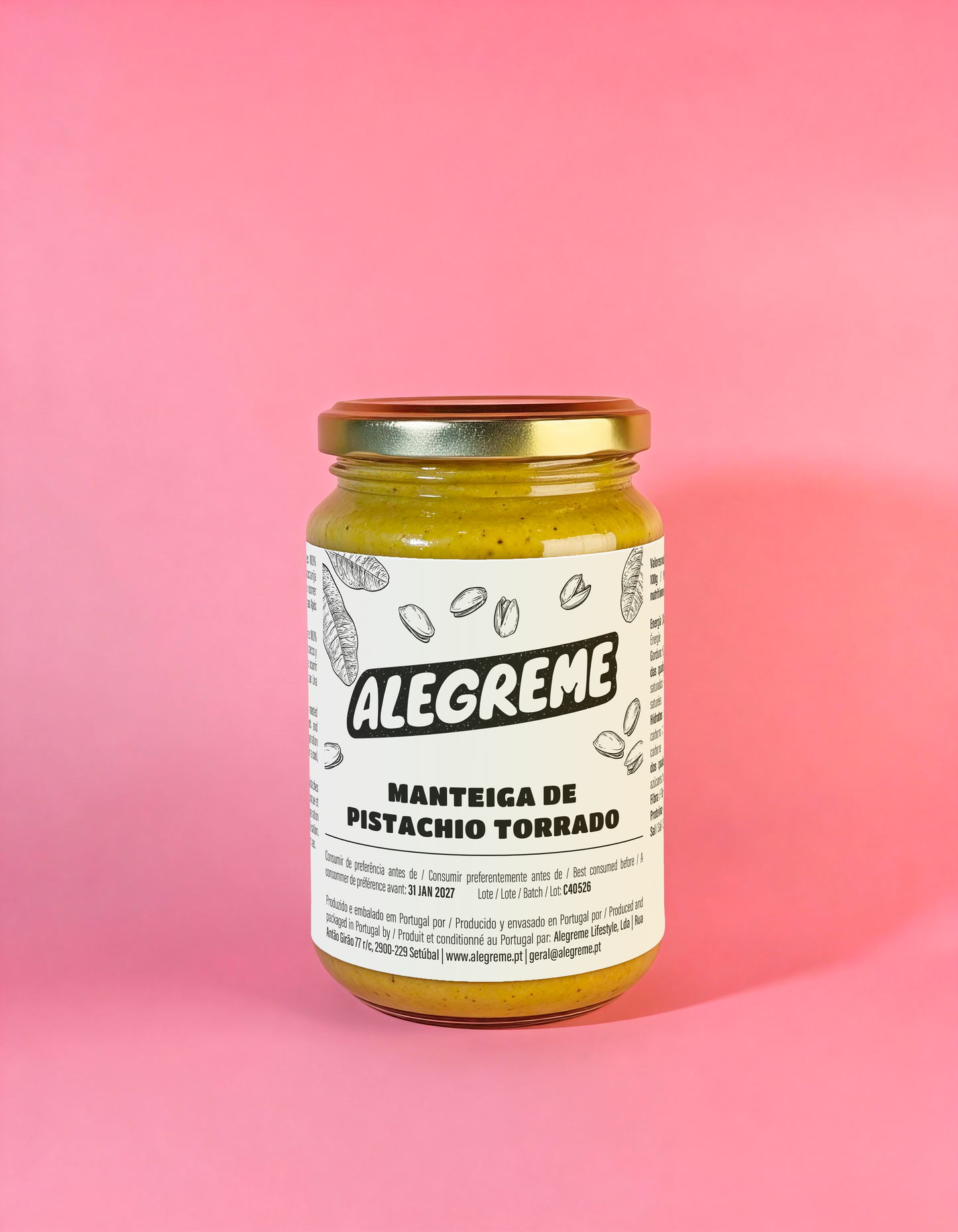 Manteiga de Pistachio Torrado (225 g)