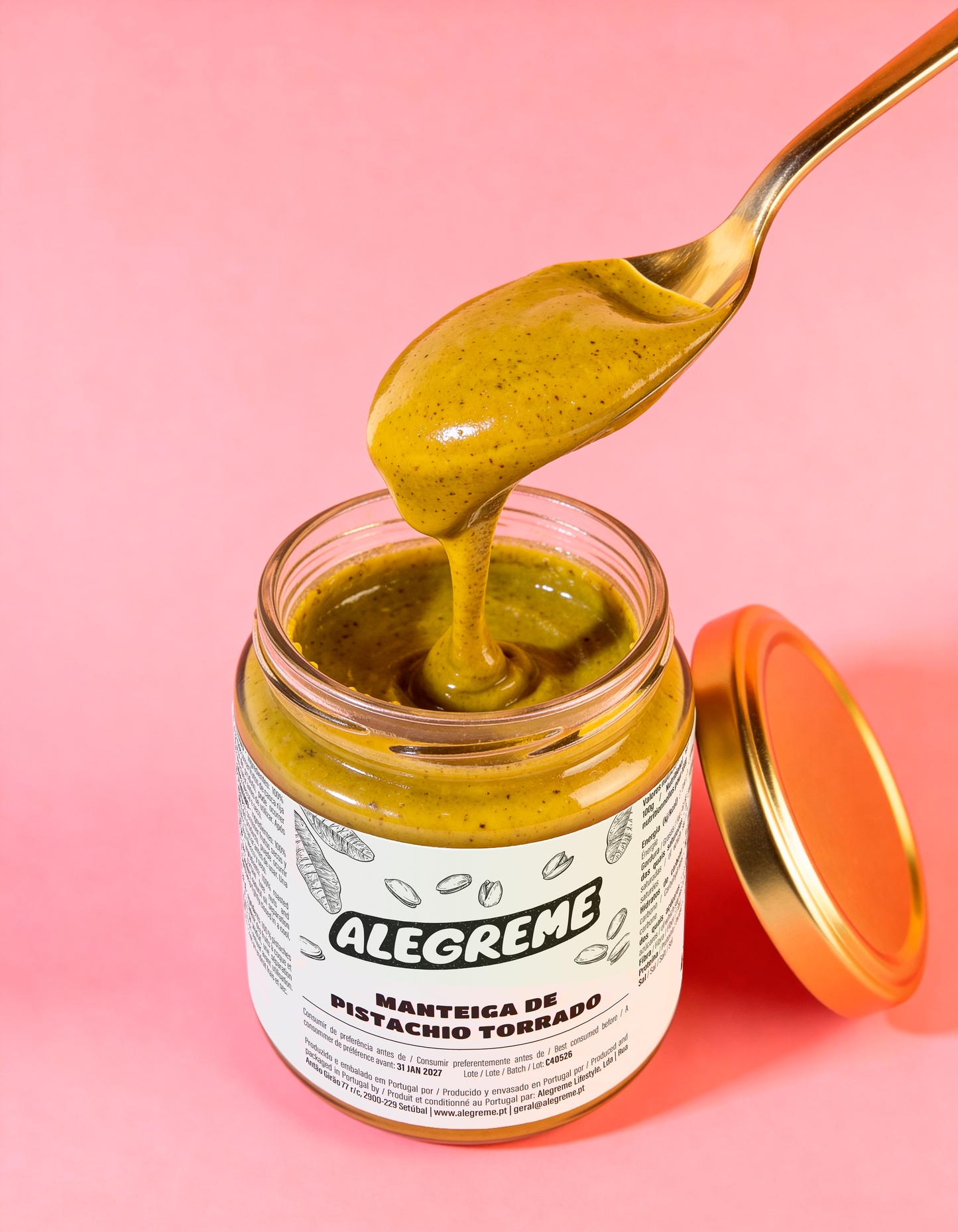 Manteiga de Pistachio Torrado (225 g)