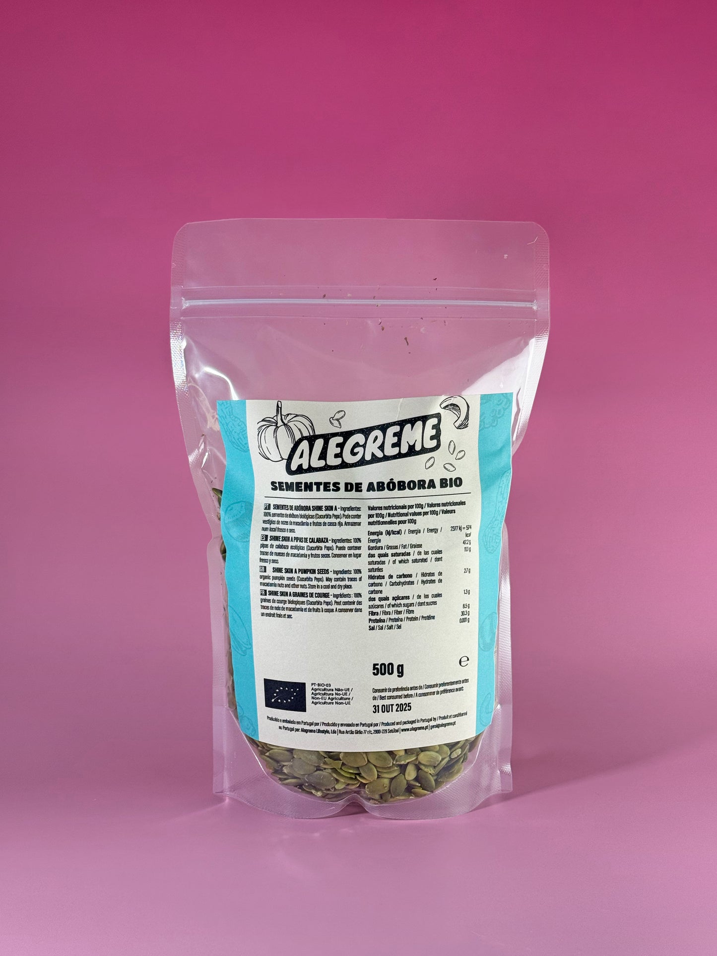 Organic pumpkin seeds (500g)